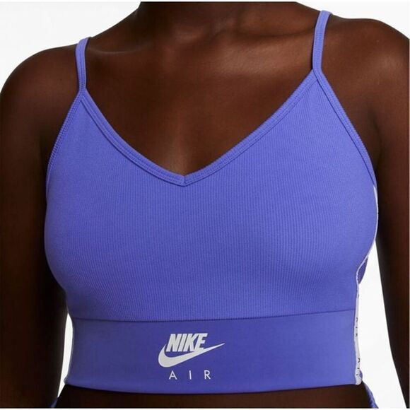 New! Nike Air Blue Sports Halter Sz M - Picture 1 of 3